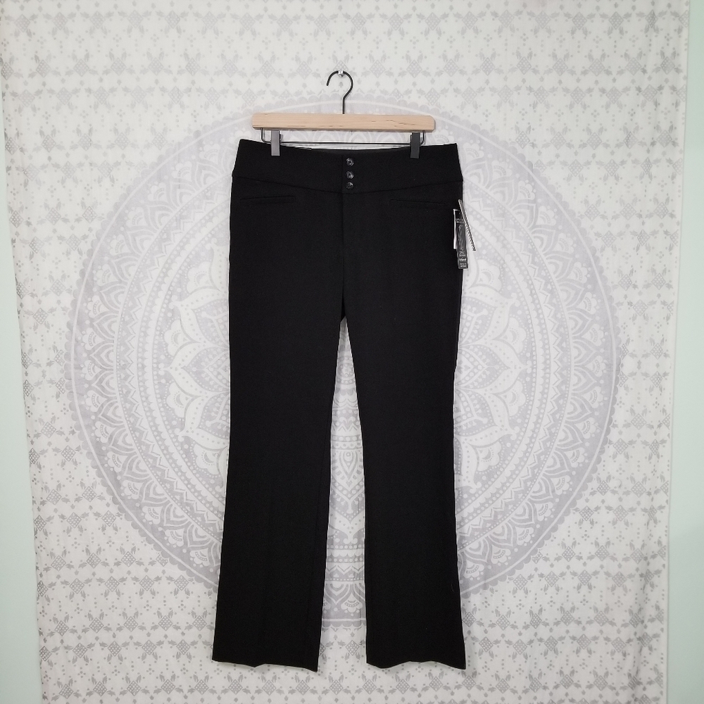 NWT Hollywould Bootlet Perfect Fit Pants 11 Black